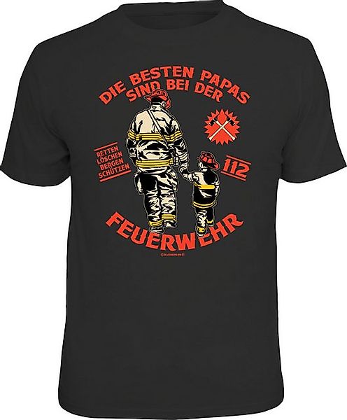 RAHMENLOS® T-Shirt Die besten Papas sind bei der Feuerwehr günstig online kaufen