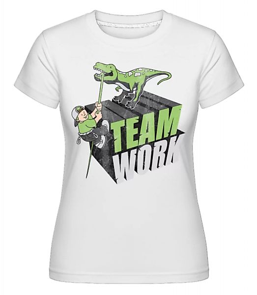 Dino Team Work · Shirtinator Frauen T-Shirt günstig online kaufen
