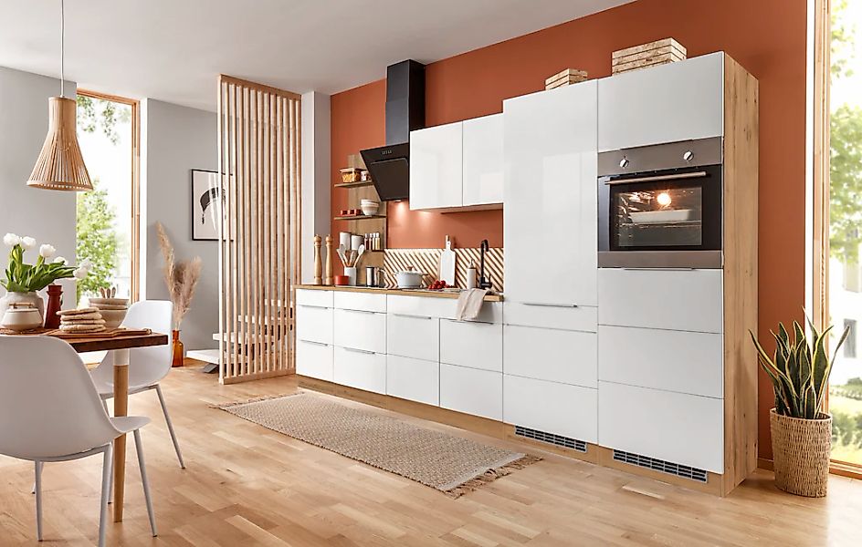 KOCHSTATION Küchenzeile "KS-Brindisi Breite 330 cm" wahlweise mit E-Geräten günstig online kaufen