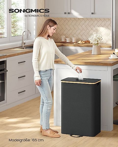 SONGMICS Flaschenkorb, Flaschensammler, Pfandflaschen, 95 / 135 L Flaschens günstig online kaufen