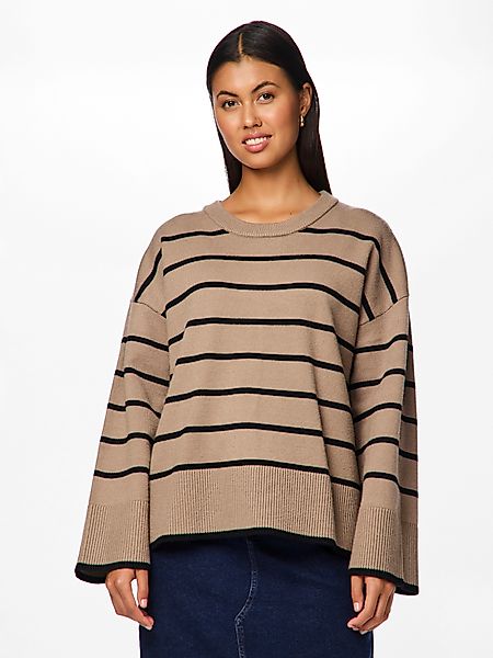 pieces Rundhalspullover PCMATHILDE LS O-NECK KNIT günstig online kaufen