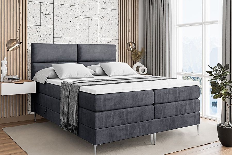 ALTDECOR Boxspringbett BOXI3-F KING (Multipocket-Matratze H4, günstig online kaufen