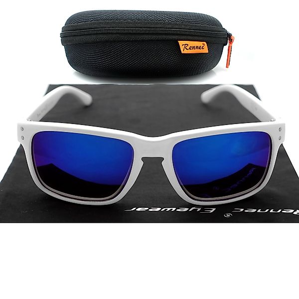 Rennec Sonnenbrille (weiße Brille mit Hardcase) günstig online kaufen