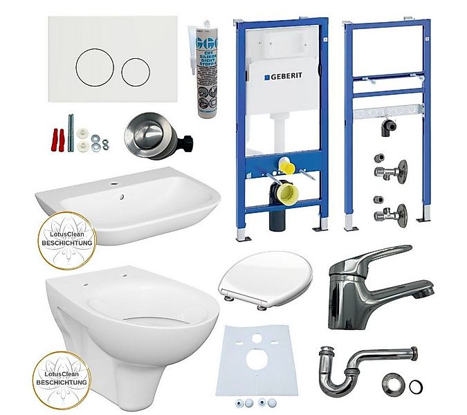 GEBERIT WC-Komplettset Geberit Spülkasten WC Vorwandelement Waschbecken 60 günstig online kaufen