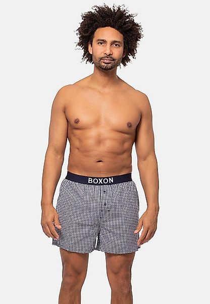 BOXON Boxershorts 3er Pack Web (Spar-Set, 3-St) Boxershorts - Baumwolle - m günstig online kaufen