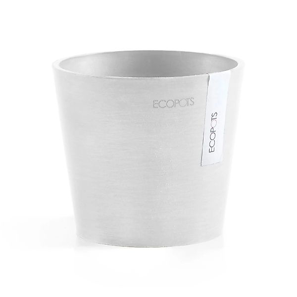 Ecopots Pflanztopf Amsterdam Mini Weiß 13 cm x 11,4 cm günstig online kaufen