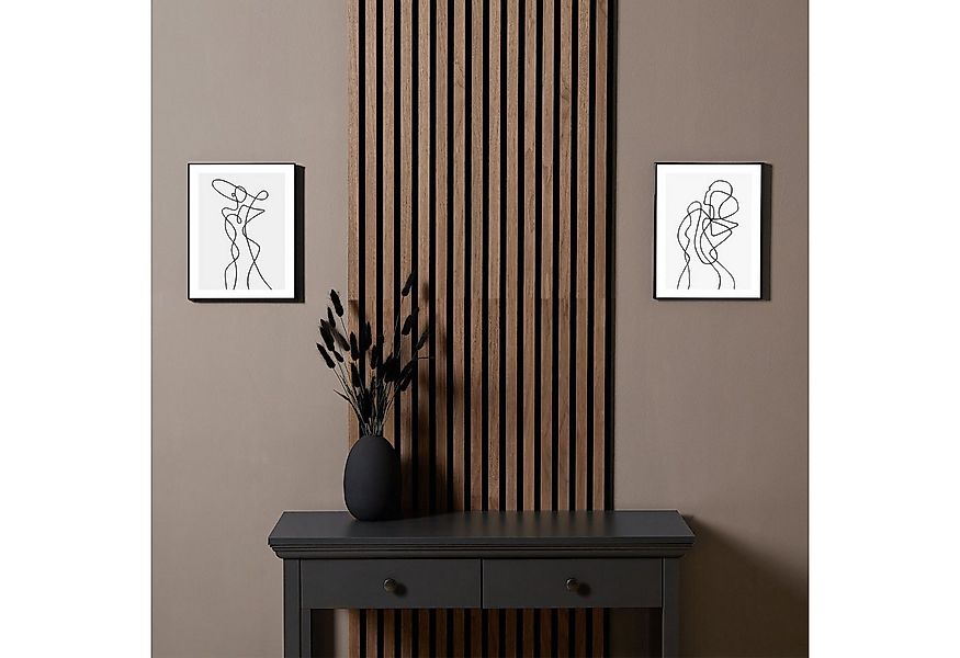 Homestyle4u Wandpaneel 60x60 60x120 cm 1/2/4 Akustikpaneele Holz Braun Scha günstig online kaufen