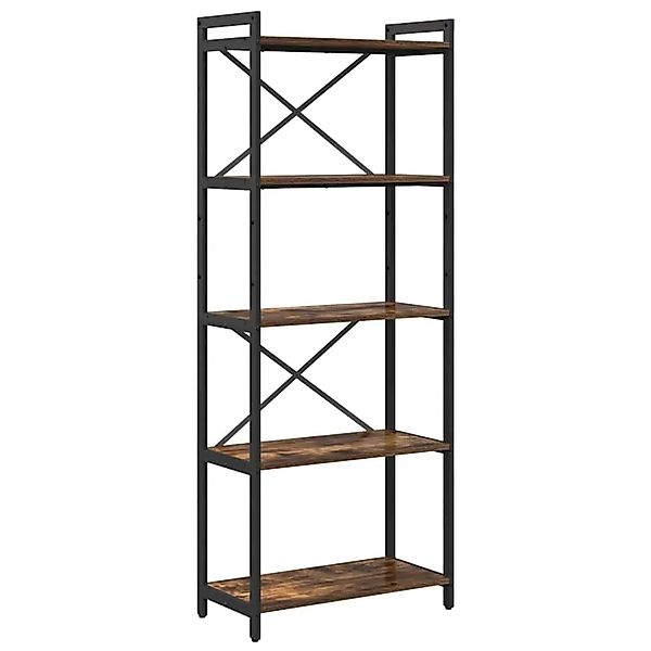 vidaXL Bücherregal Geräucherte Eiche 60 x 30 x 155 cm Holzwerkstoff 868385 günstig online kaufen