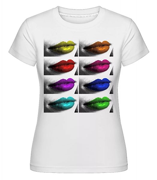Regenbogen Lippen · Shirtinator Frauen T-Shirt günstig online kaufen