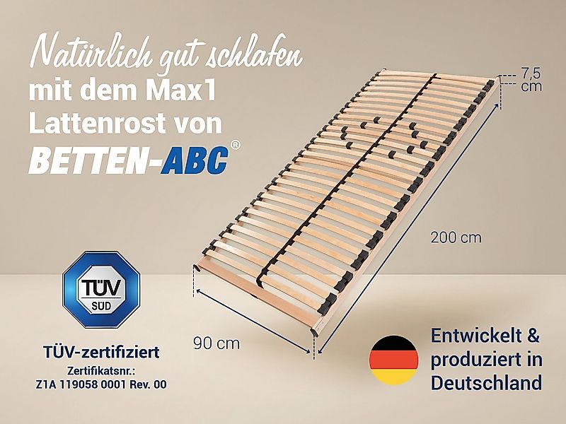 Lattenrost MAX 1 NV zur Selbstmontage, Betten-ABC, Kopfteil nicht verstellb günstig online kaufen