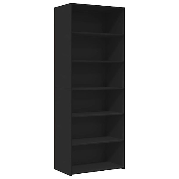 vidaXL Highboard Schwarz 70x41x185 cm Holzwerkstoff 3281688 günstig online kaufen