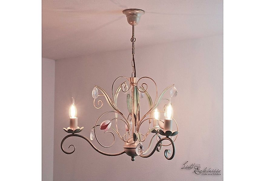 Licht-Erlebnisse Kronleuchter LUCE, ohne Leuchtmittel, Deckenspot eckig Wei günstig online kaufen