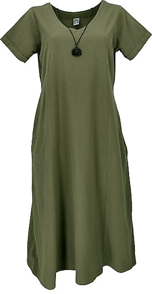 Guru-Shop Midikleid Weiches bequemes Baumwollkleid, Sommerkleid günstig online kaufen