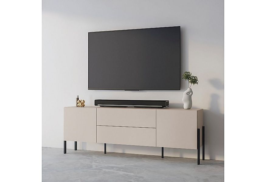 INOSIGN Lowboard Jukon,Breite 200 cm, moderne grifflose TV-Kommode,2 Türen/ günstig online kaufen