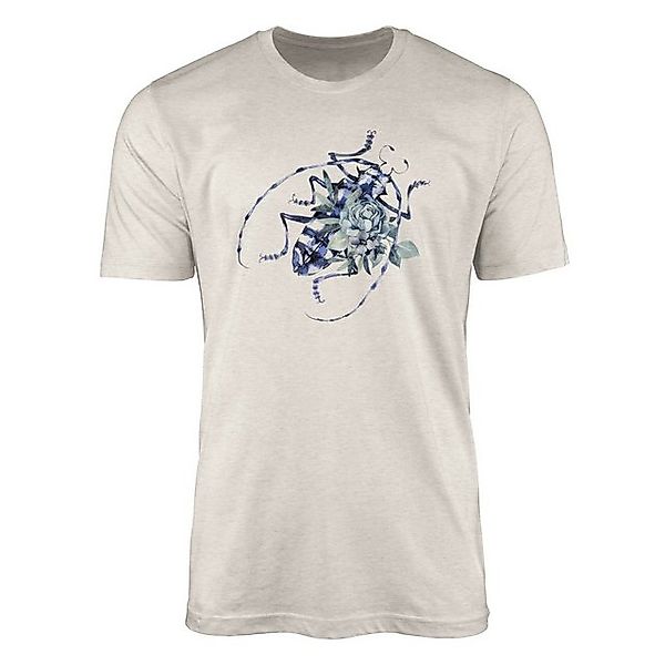Sinus Art T-Shirt Herren Shirt 100% Bio-Baumwolle T-Shirt Aquarell Motiv Kä günstig online kaufen