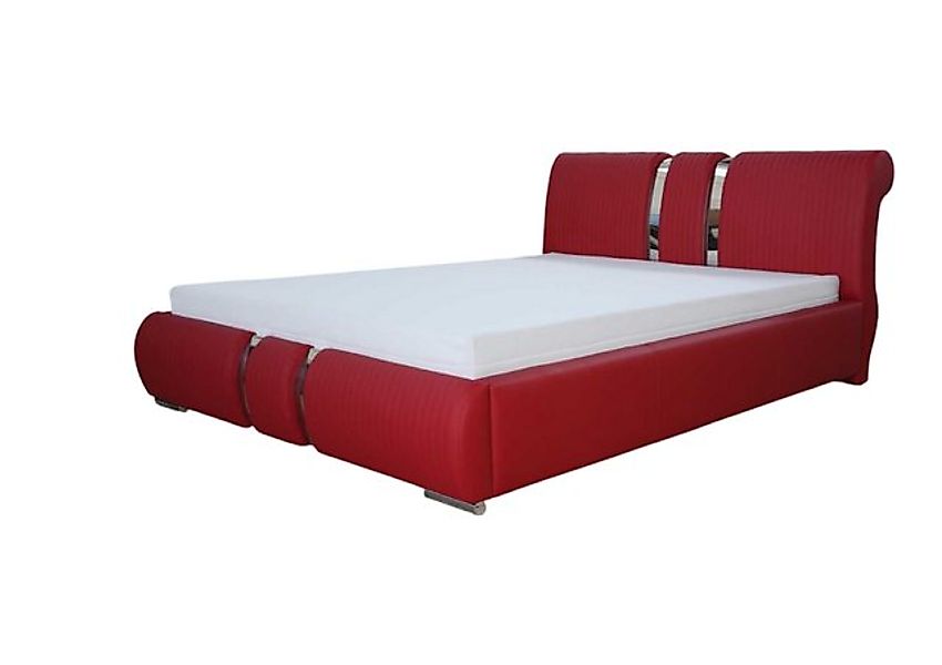 JVmoebel Bett Doppelbett Bett Betten Polster Kunst Leder Schlafzimmer Bettk günstig online kaufen