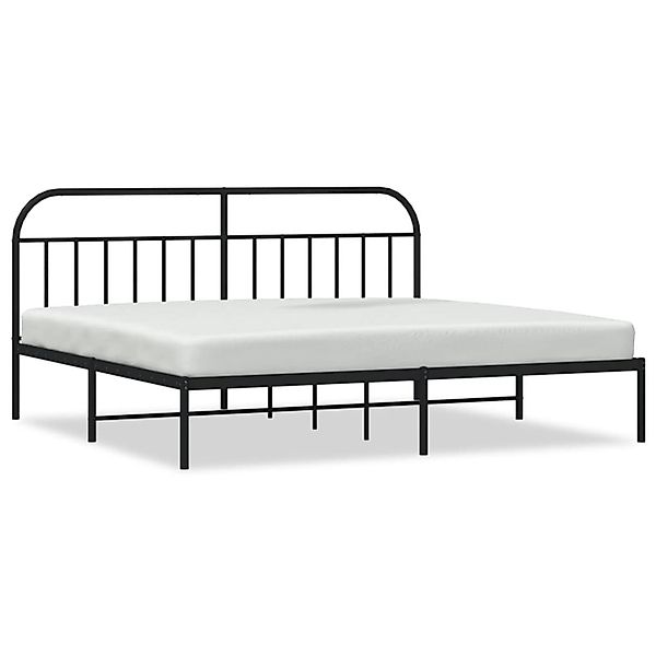 vidaXL Bettgestell mit Kopfteil Metall Schwarz 200x200 cm Modell 151753274 günstig online kaufen