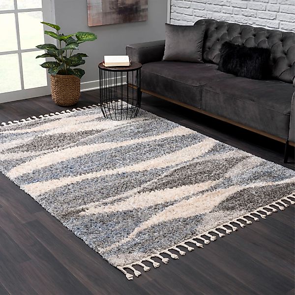 Sanat Hochflor-Teppich "Versay 1505" rechteckig 45 mm Höhe Wohnzimmer, Lang günstig online kaufen