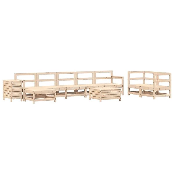 vidaXL 10-Tlg Garten-Sofagarnitur Massivholz Kiefer 3250652 günstig online kaufen