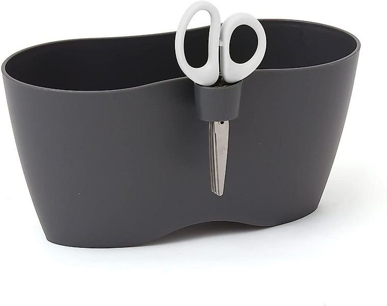 Prosperplast Pflanzkübel Kräutertopf anthrazit limes dublo Kräuterschere Bl günstig online kaufen