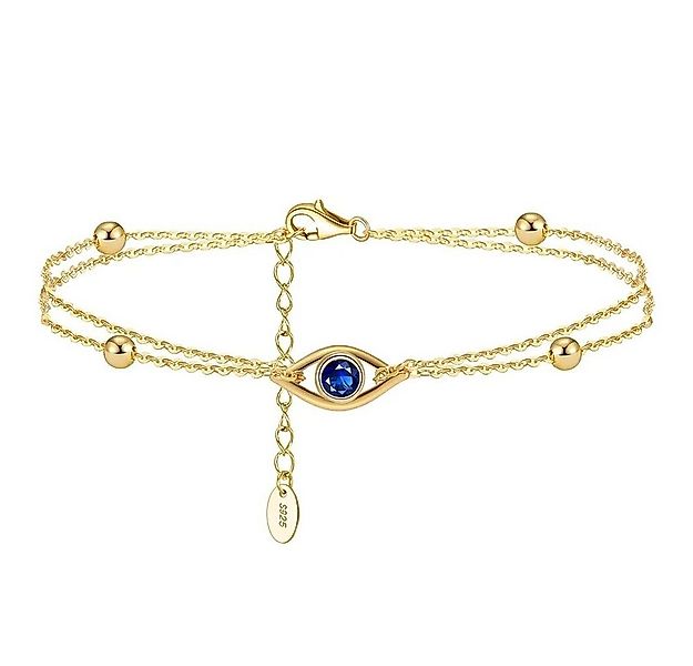 ROUGEMONT Silberarmband Talisman Armband 925 Sterling Silber 18K Gold Nazar günstig online kaufen