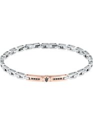 MASERATI Edelstahlarmband Maserati Herren-Armband Edelstahl Kristall günstig online kaufen