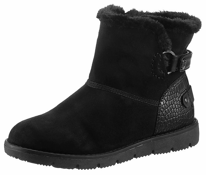 TOM TAILOR Winterboots, mit Krokoprägung an der Ferse günstig online kaufen