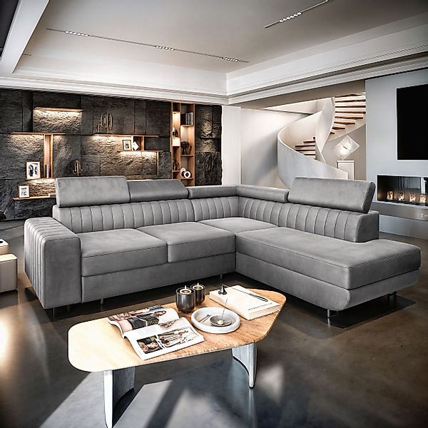 Masseno Ecksofa NOLA mit Schlaffunktion L-Form, günstig online kaufen