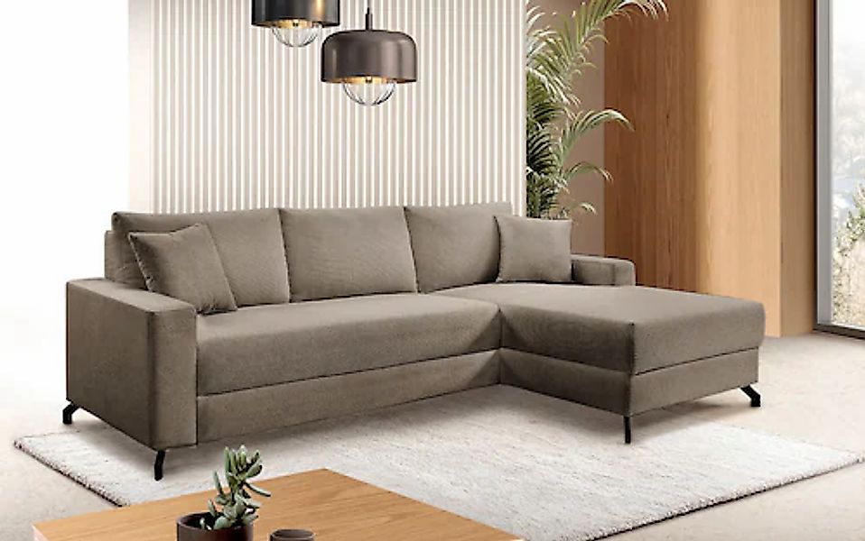 exxpo - sofa fashion Ecksofa »Quattro L-Form, B/T: 247/162 cm«, wahlweise m günstig online kaufen