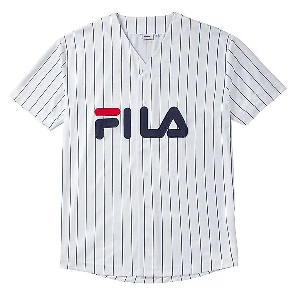 Fila V-neck Kurzärmeliges T-shirt M White günstig online kaufen