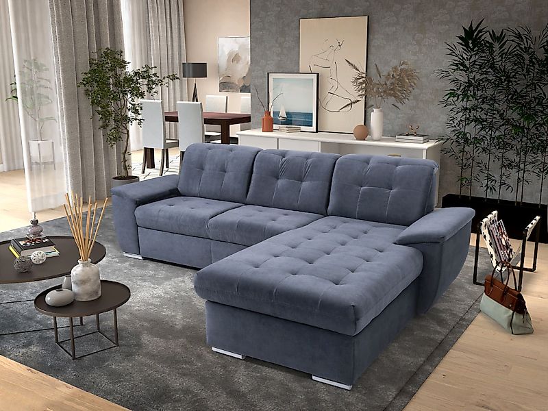 exxpo - sofa fashion Ecksofa "Derby Inkl. Kopfteilverstellung, wahlw. Bett günstig online kaufen