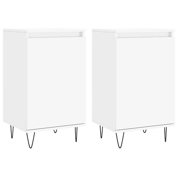 vidaXL Sideboards 2 Stk Weiß 40x35x70 cm Holzwerkstoff 831053 günstig online kaufen