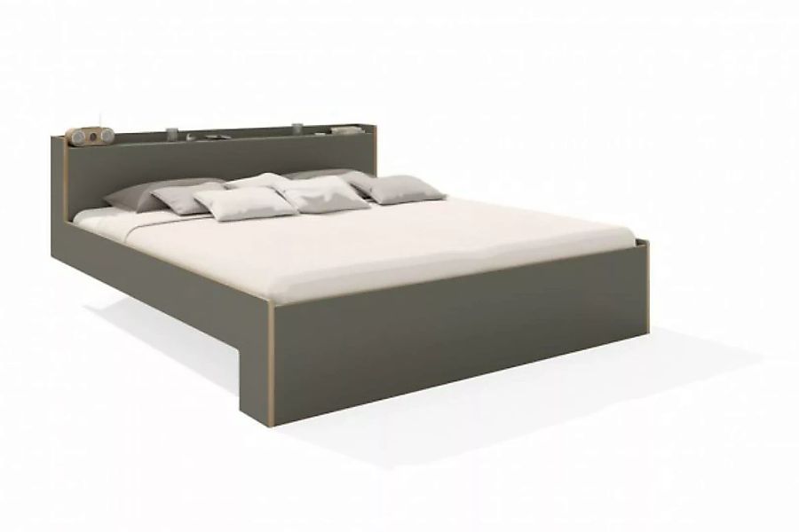 NOOK Doppelbett Anthrazit 180 x 210 cm günstig online kaufen