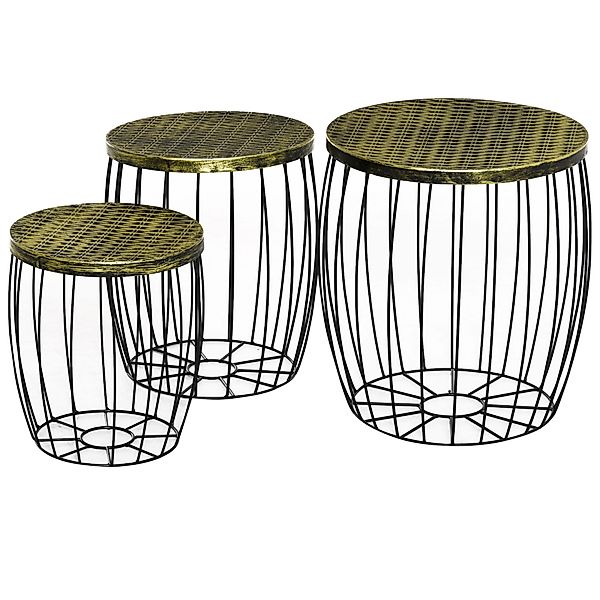 Outsunny Gartentisch Retro Metallkorb Drahtkorb Garten günstig online kaufen