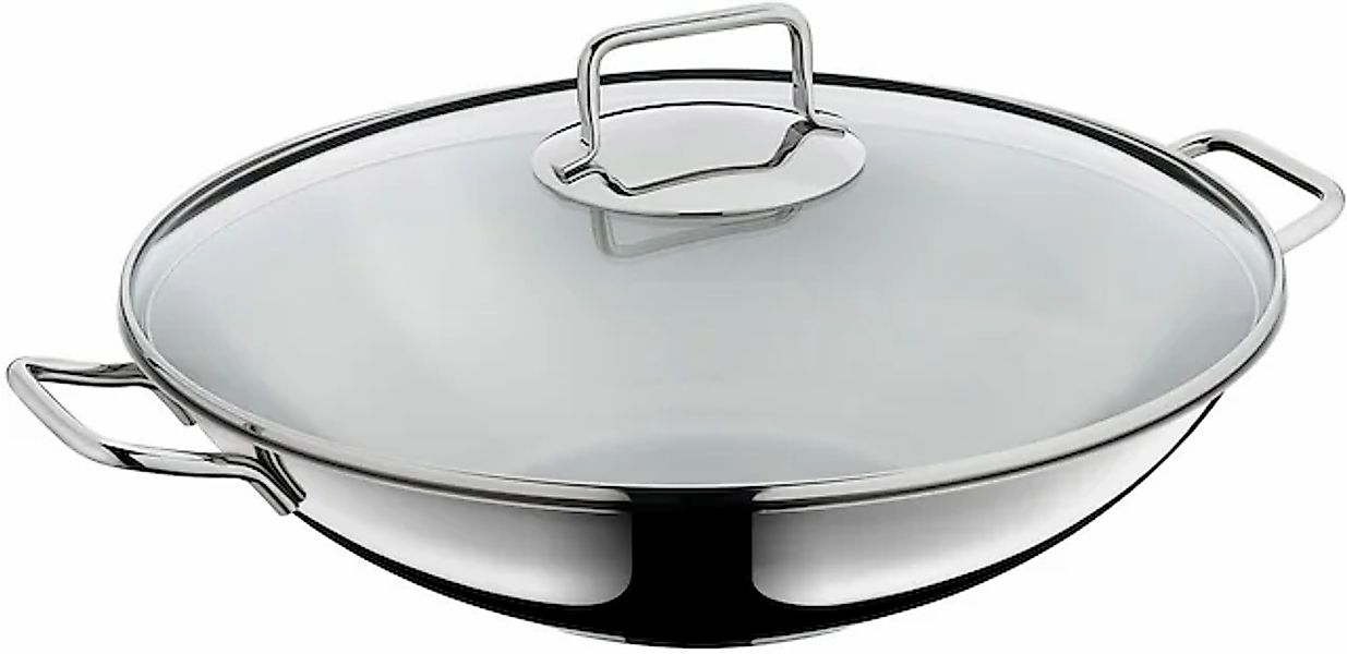 WMF Wok »Macao, Ø 36 cm, Wokpfanne mit Glasdeckel, induktionsgeeignet« Crom günstig online kaufen