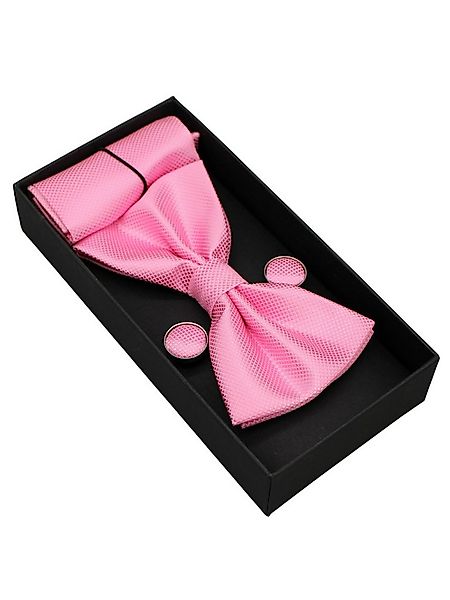 ANTALUX Fliege Elegantes 4-teiliges Herren-Set: Fliege, Tuch & Manschettenk günstig online kaufen
