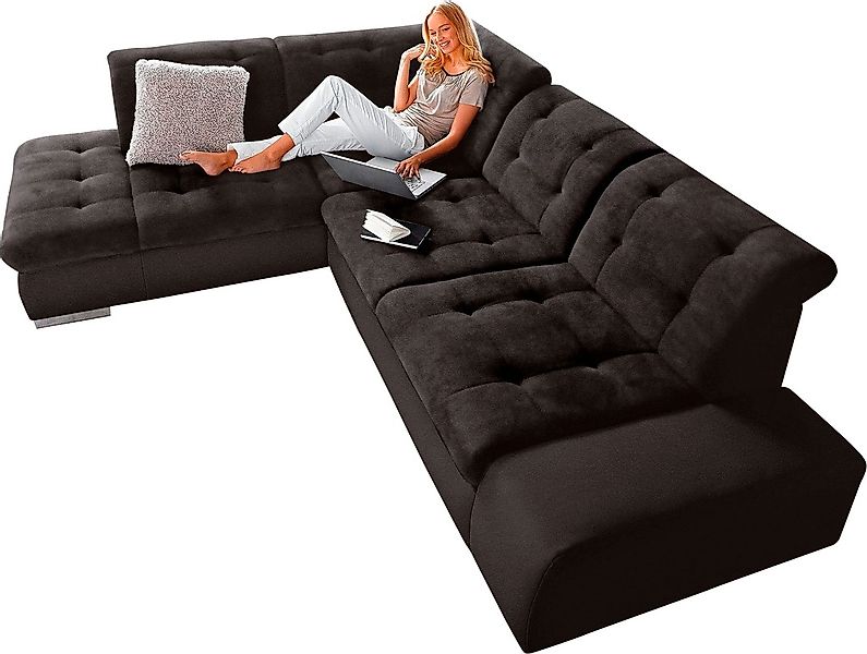 sit&more "Pale L-Form" inklusive Kopfteilverstellung, wahlweise mit Bettfun günstig online kaufen