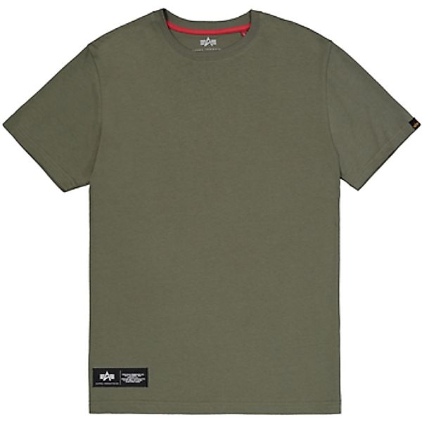 Alpha Industries  T-Shirt Label Backprint T-Shirt - dark olive günstig online kaufen