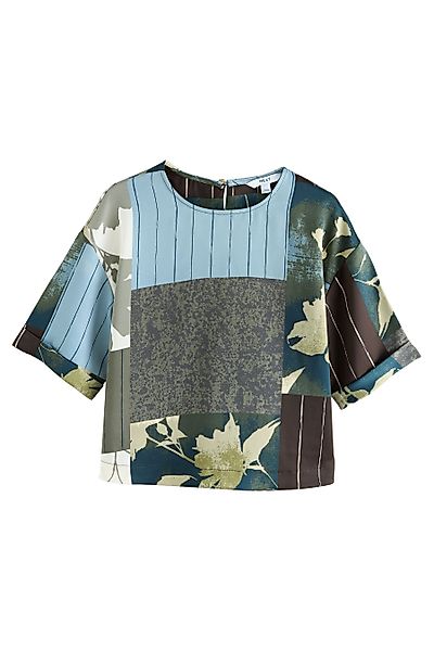 Next T-Shirt Kastiges Satin-T-Shirt mit kurzen günstig online kaufen
