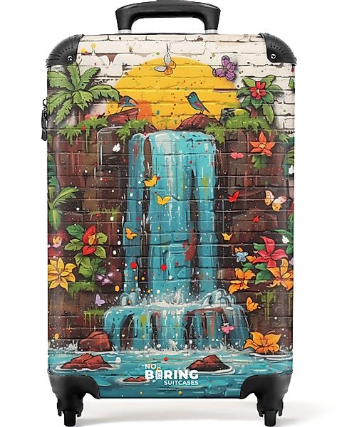 NoBoringSuitcases.com© Hartschalen-Trolley Wasserfall im Graffiti-Stil 55x3 günstig online kaufen