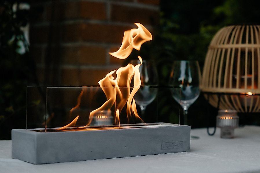 GRAURAUM Tischfeuer 'Tillmann' Ethanol Tischkamin (inkl. Sicherheitsglas, 4 günstig online kaufen