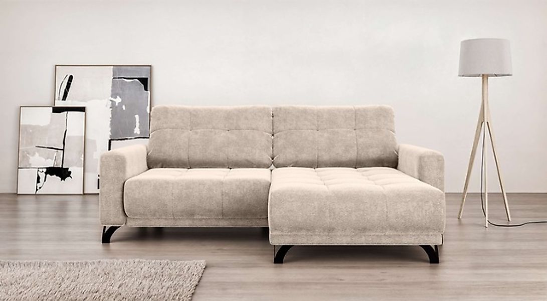 Home affaire Ecksofa »FAIRVIEW mit verstellbaren Rückenlehne, Maße B/T/H: 2 günstig online kaufen