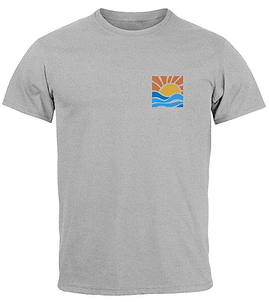Neverless Print-Shirt Herren T-Shirt Logo Print günstig online kaufen