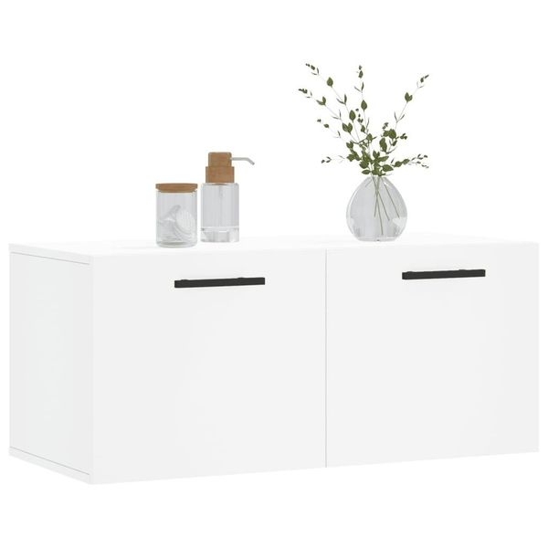 vidaXL Hängeschrank Wandschrank Weiß 80x36,5x35 cm günstig online kaufen