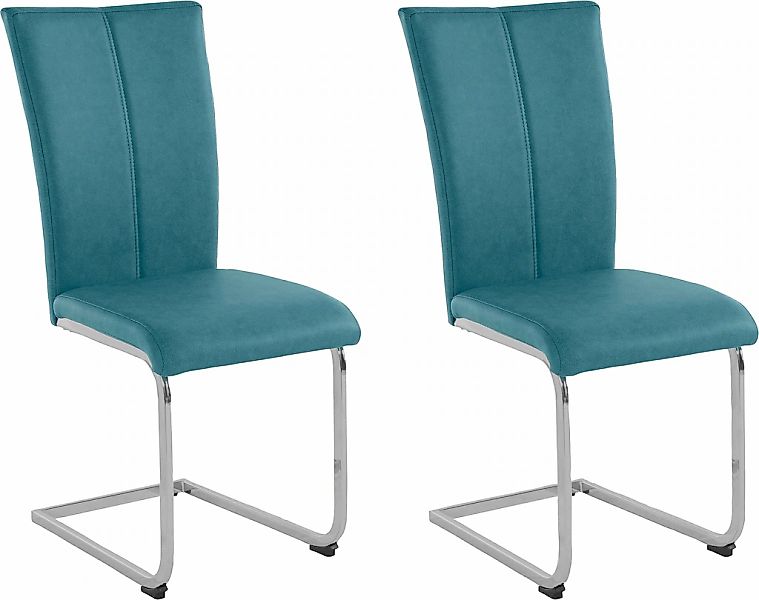 Home affaire Freischwinger "Alex" (Set) 2 Stk. Kunstleder LOOK Stuhl belast günstig online kaufen