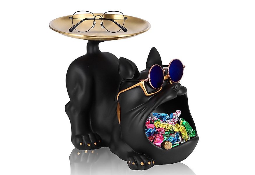 BlingBin Dekoschale FranzöSische Bulldogge Tablett Deko, Bulldogge Statue S günstig online kaufen