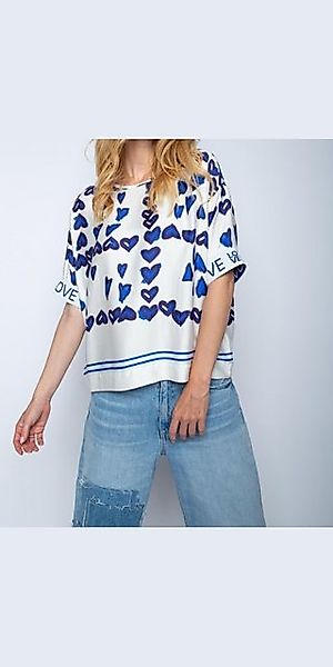 Emily Van Den Bergh Hemdbluse Blusenshirt EMILY VAN DEN BERGH weiß mit Herz günstig online kaufen