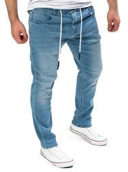Yazubi Slim-fit-Jeans Herren Sweathose in Jeansoptik günstig online kaufen