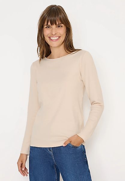 Cecil Langarmshirt aus reiner Baumwolle günstig online kaufen