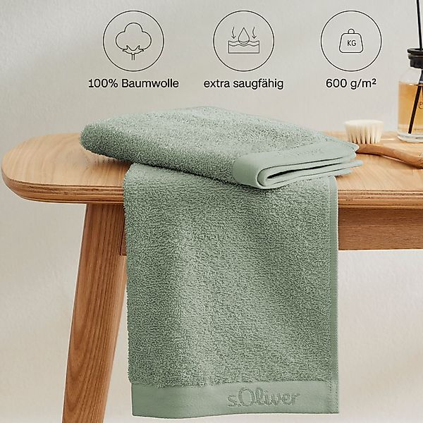 s.Oliver Handtuch Set »s.Oliver, Premium Qualität, 600 gr/m²«, (Set, 6 St., günstig online kaufen